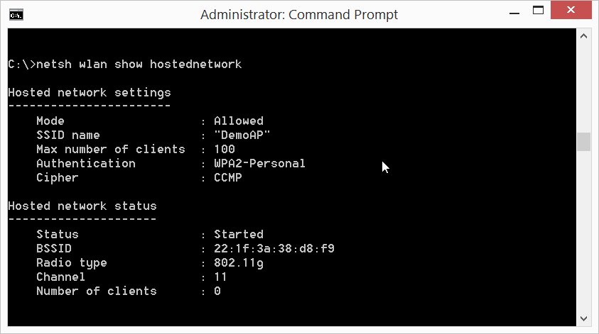 microsoft virtual miniport adapter shows as not connected