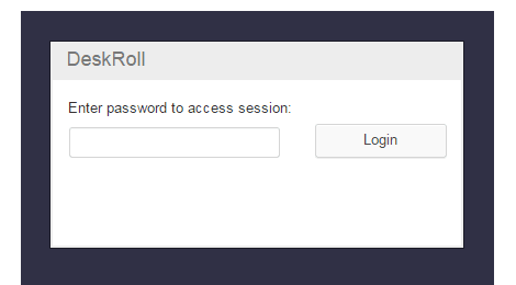 DeskRoll Remote Desktop - Prompt for Password